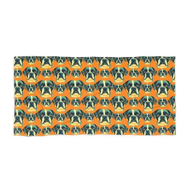 Emerald Burst Boxers Beach Towel