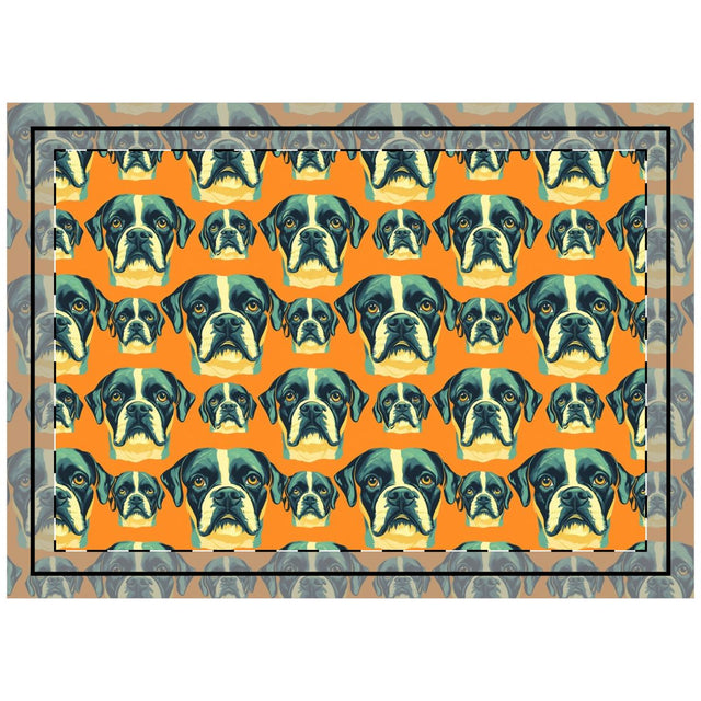 Emerald Burst Boxers Throw Pillow
