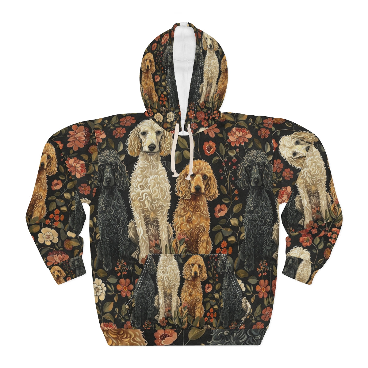Enchanted Garden Poodles Hoodie