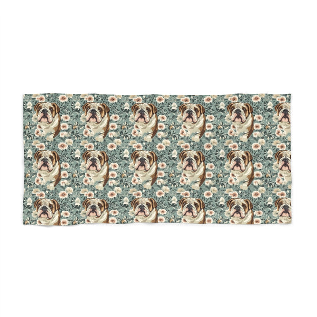 English Garden Reverie Beach Towel