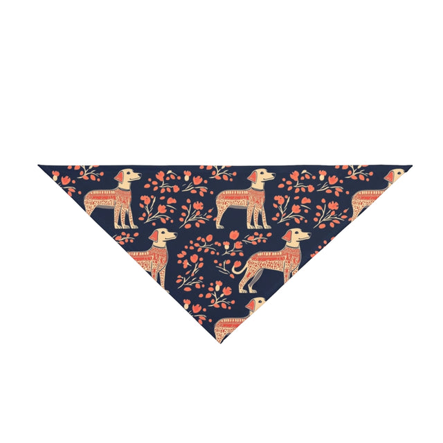 Folk Art Harvest Retrievers Pet Bandana