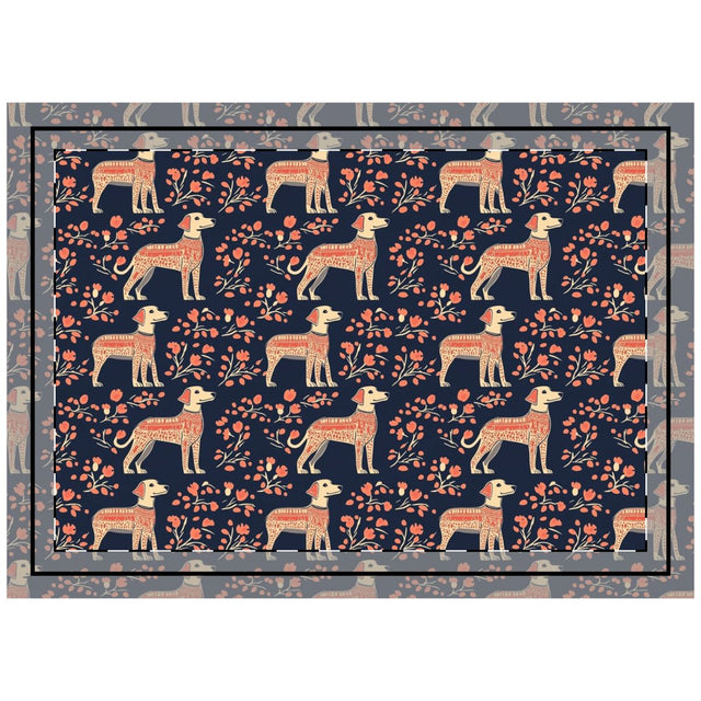 Folk Art Harvest Retrievers Throw Pillow