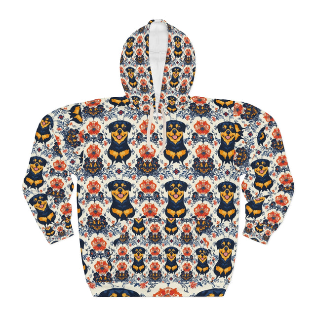 Folk Bloom Rottweilers Hoodie