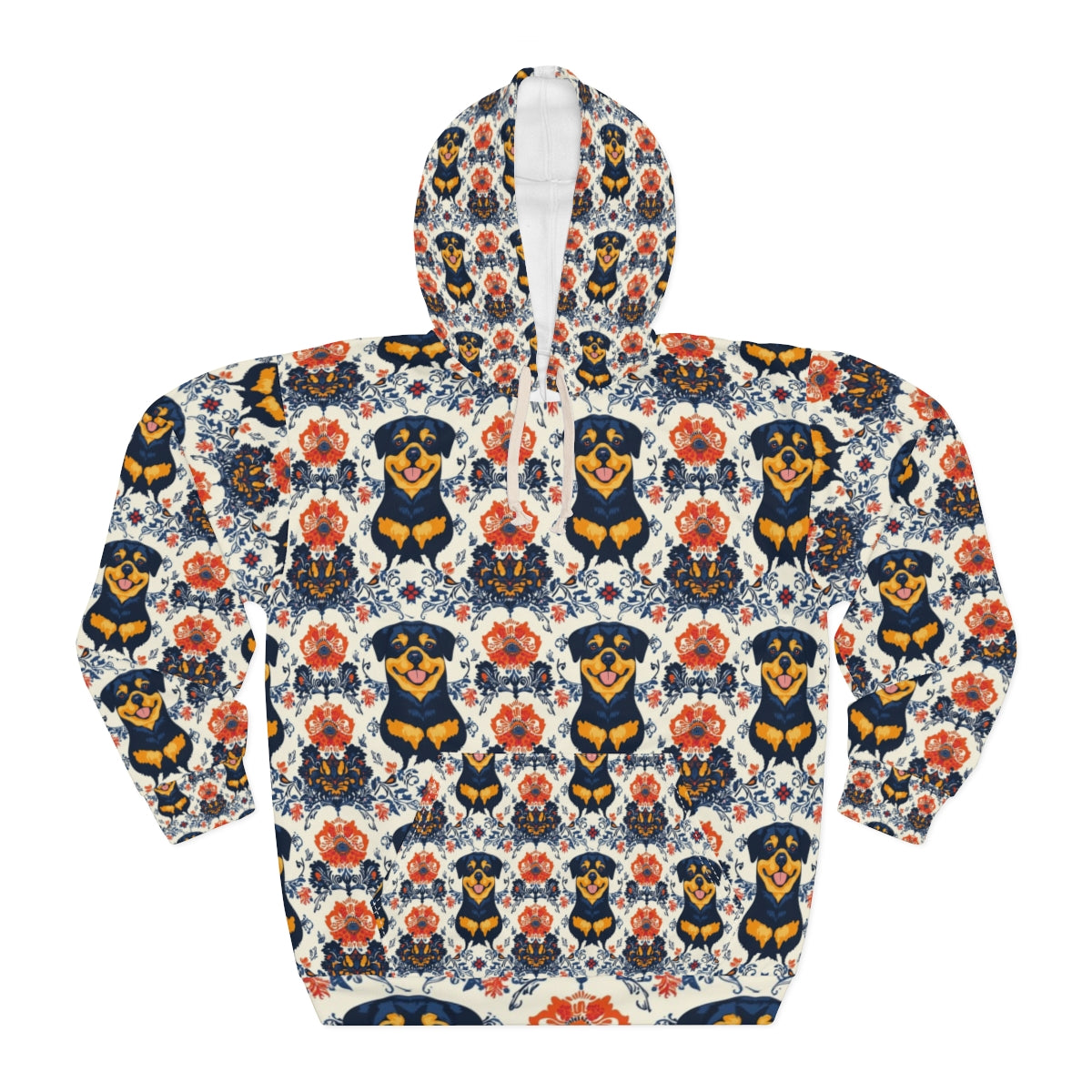 Folk Bloom Rottweilers Hoodie
