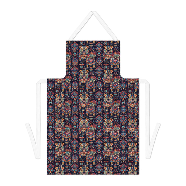 Folk Bulldog Dreams Apron