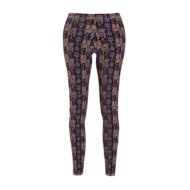 Folk Bulldog Dreams Leggings