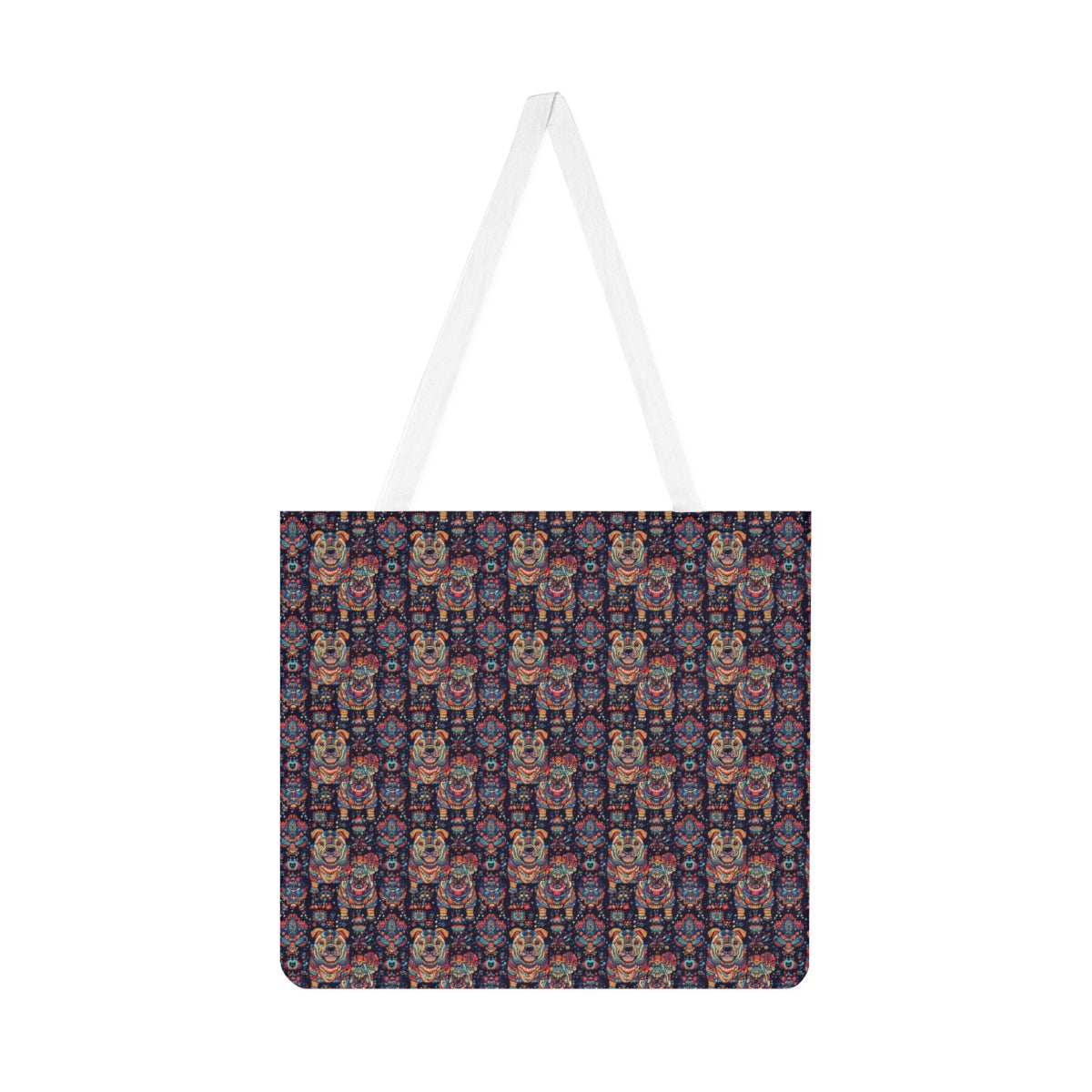 Folk Bulldog Dreams Tote Bag