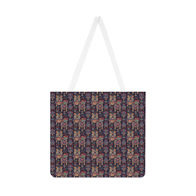 Folk Bulldog Dreams Tote Bag