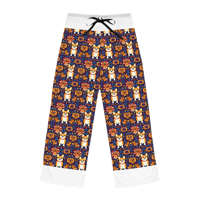 Folk Festival Corgis Pajama Pants