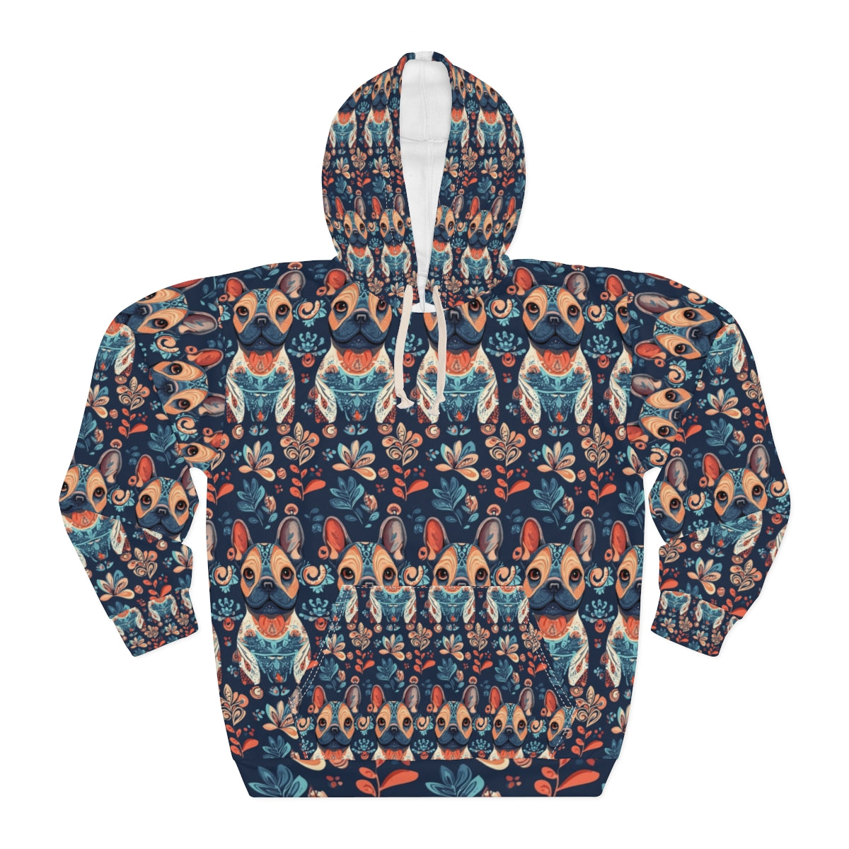 Folk Garden Frenchies Hoodie