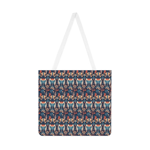 Folk Garden Frenchies Tote Bag