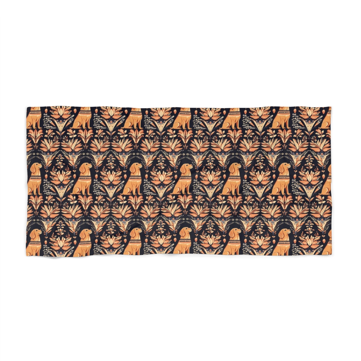 Folk Garden Goldens Beach Towel