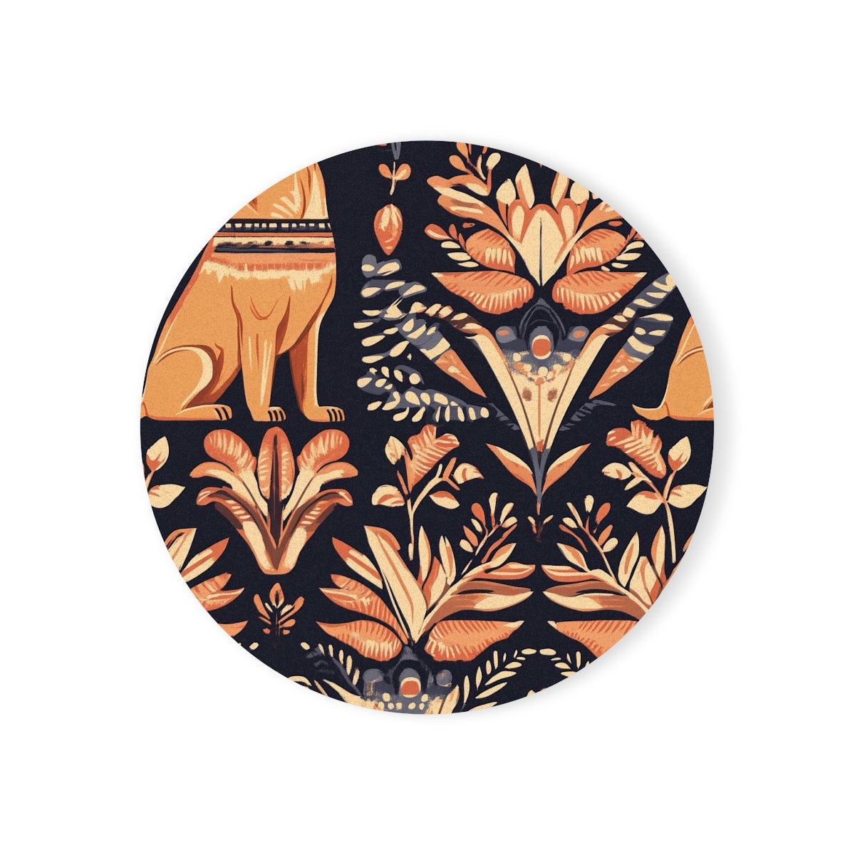 Folk Garden Goldens Coasters