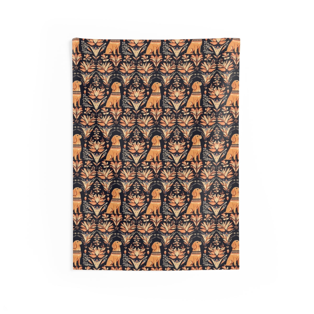 Folk Garden Goldens Wall Tapestry