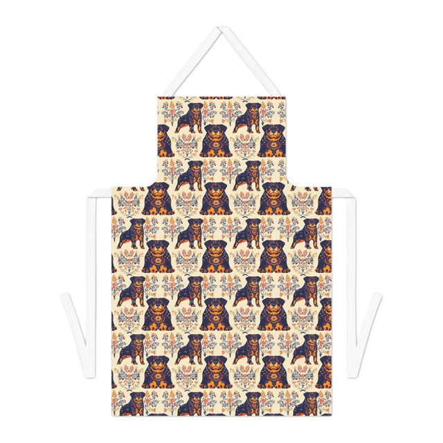 Folk Garden Rottweilers Apron
