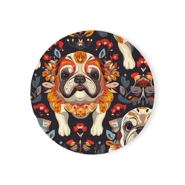 Folk Tale Bulldogs Coasters