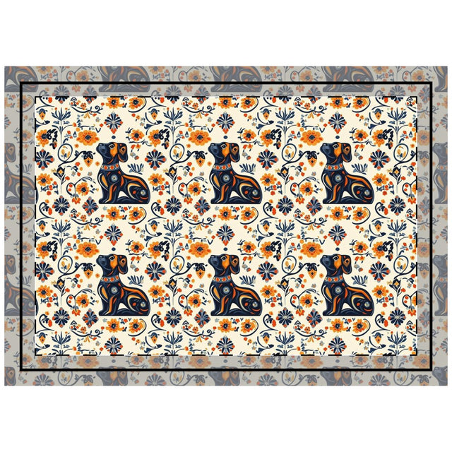 Folklore Blooms Throw Pillow