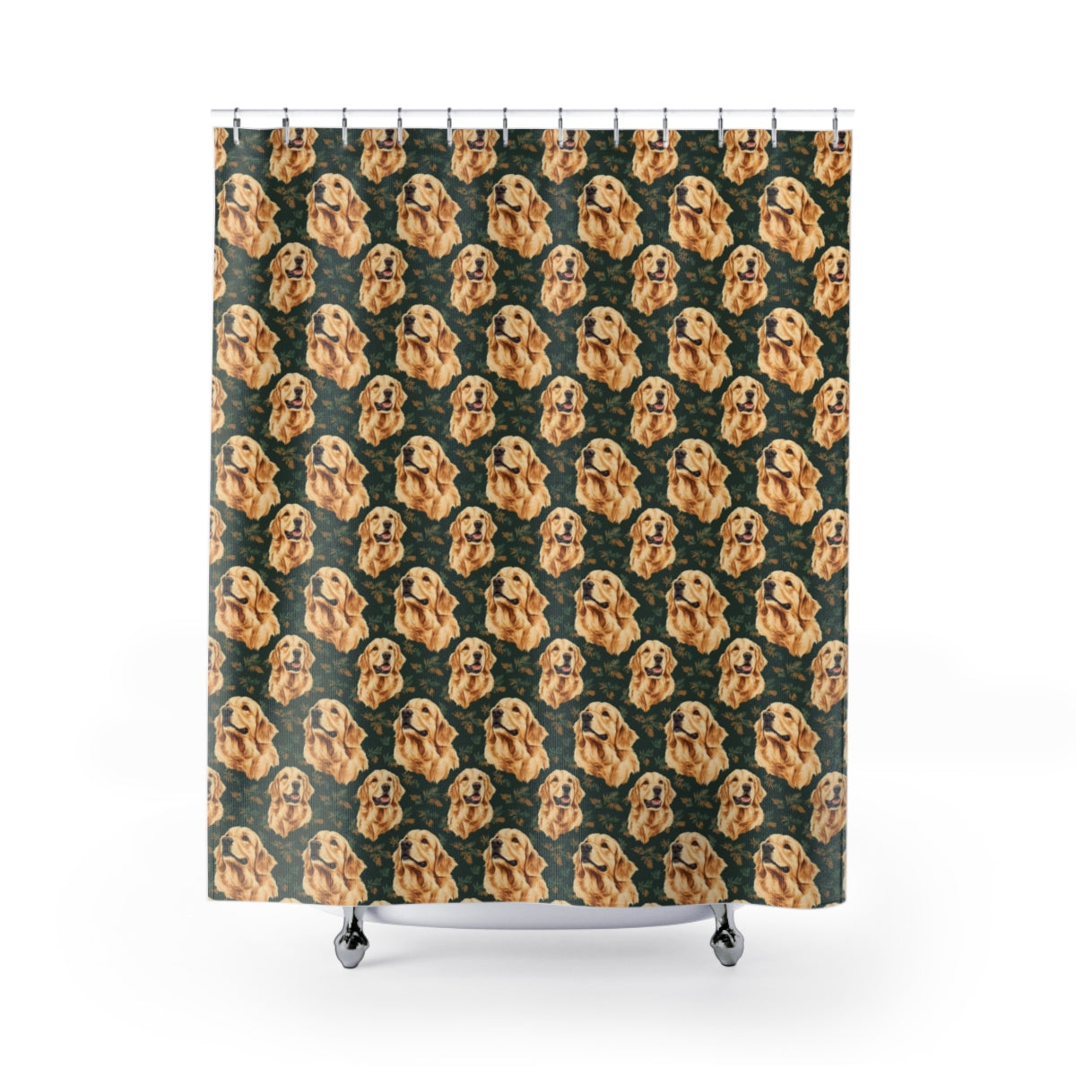 Forest Meadow Goldens Shower Curtain