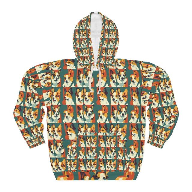 Forest Retro Corgis Hoodie
