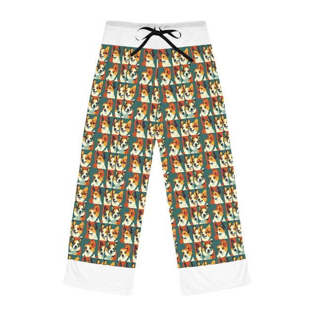 Forest Retro Corgis Pajama Pants