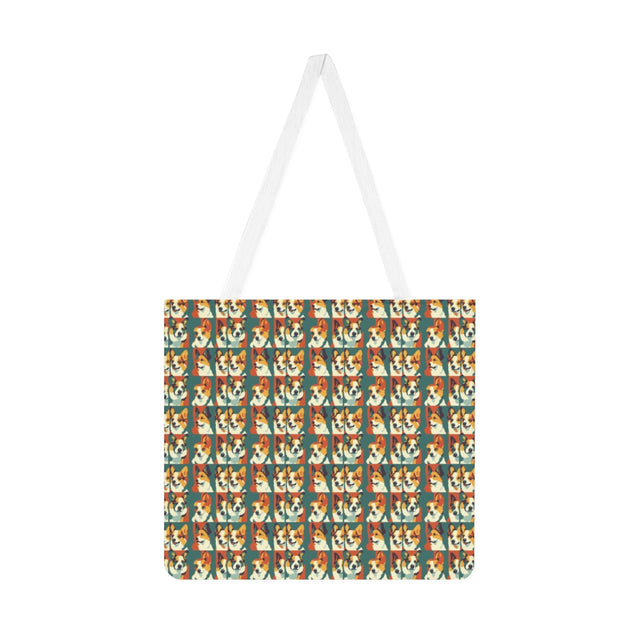 Forest Retro Corgis Tote Bag
