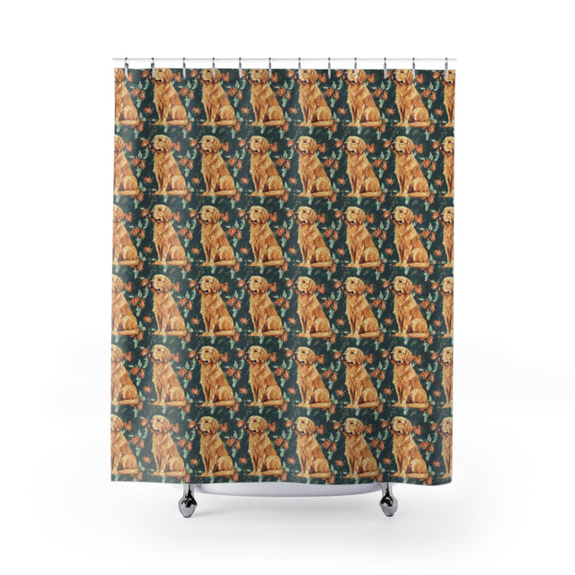 Garden Daydream Goldens Shower Curtain