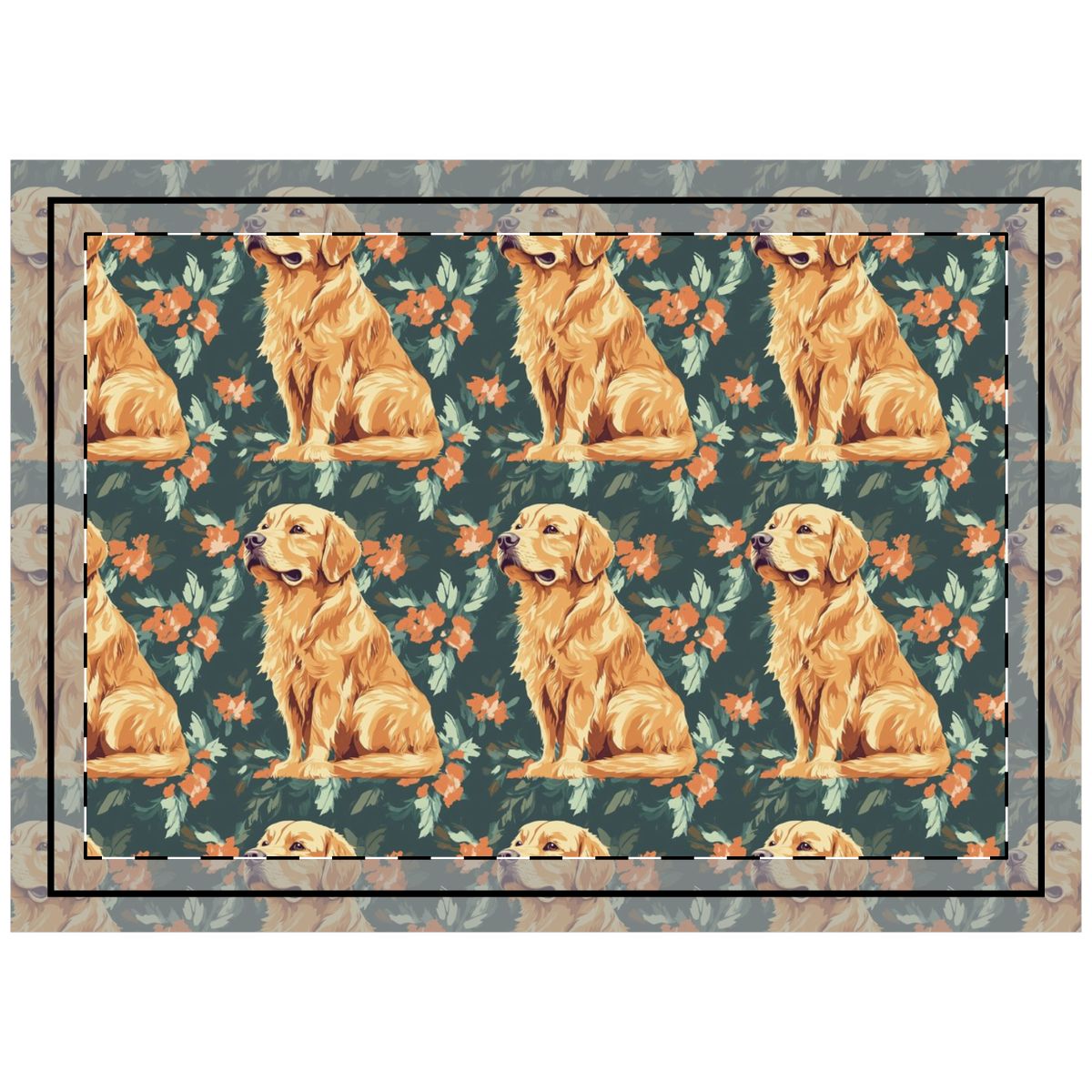 Garden Daydream Goldens Throw Pillow