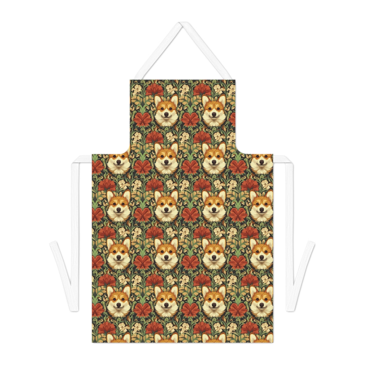 Garden Tapestry Corgis Apron