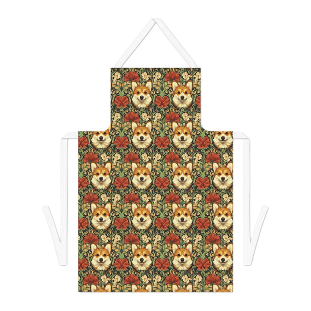 Garden Tapestry Corgis Apron
