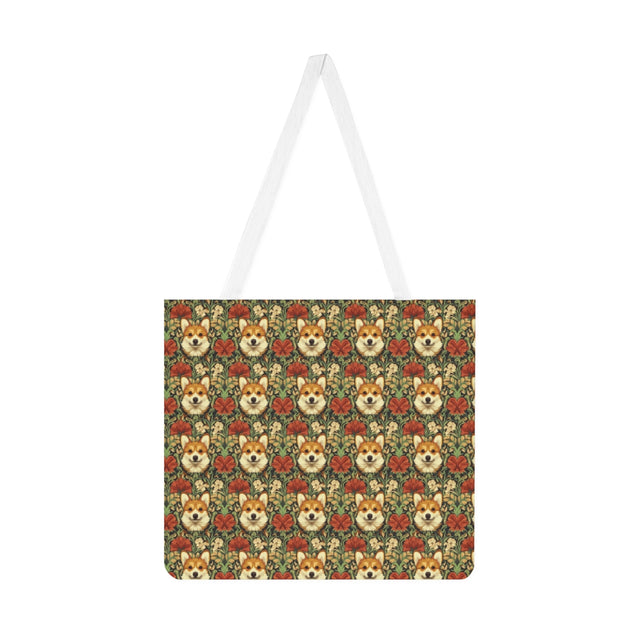 Garden Tapestry Corgis Tote Bag