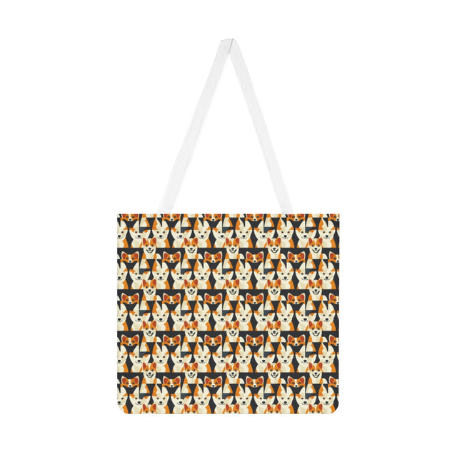 Geometric Corgi Brigade Tote Bag