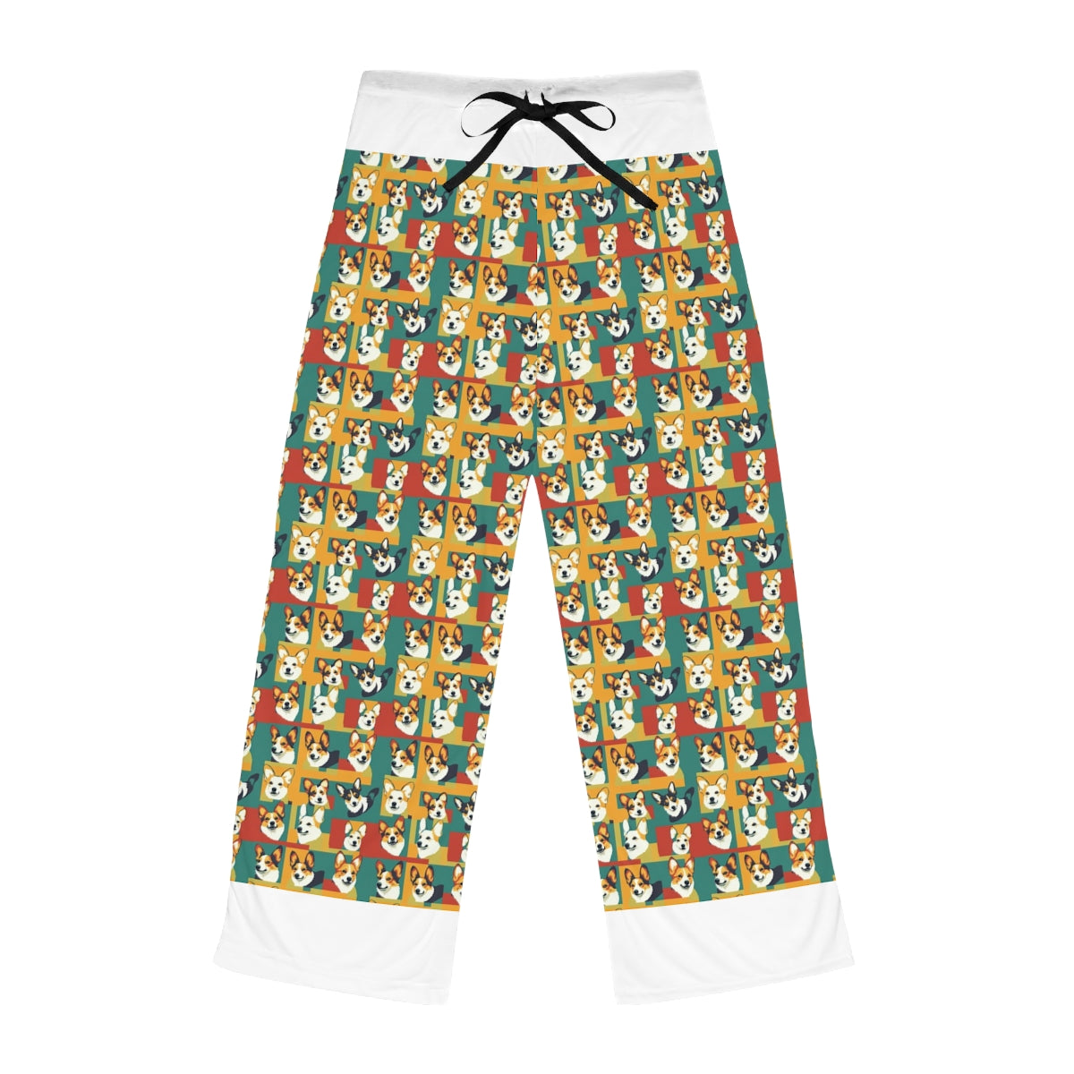 Geometric Corgi Mosaic Pajama Pants