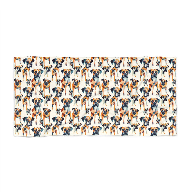 Geometric Kaleidoscope Boxers Beach Towel