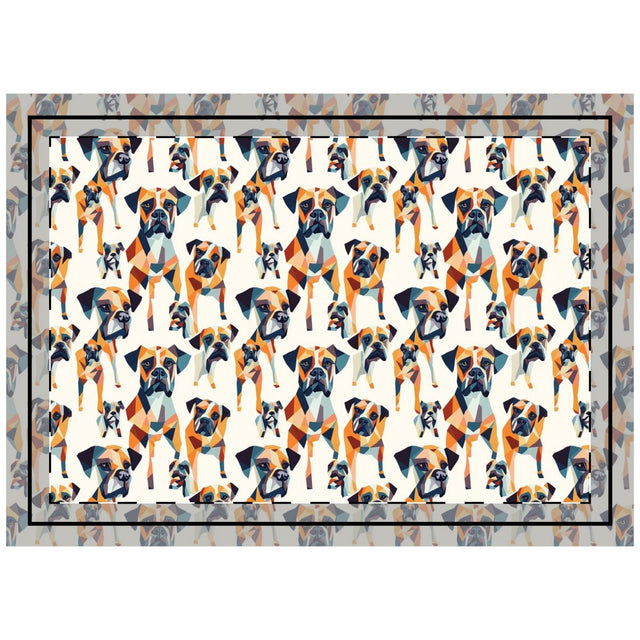 Geometric Kaleidoscope Boxers Throw Pillow