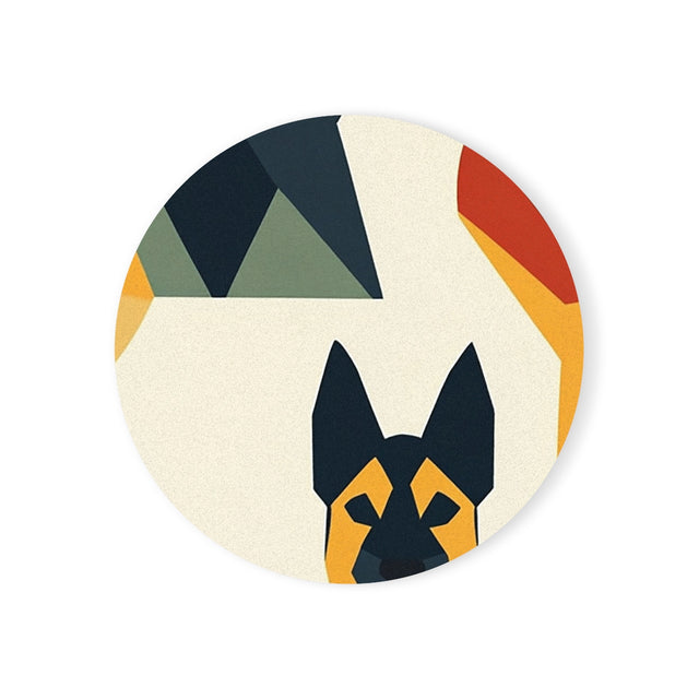 Geometric Shepherd Mosaic Coasters
