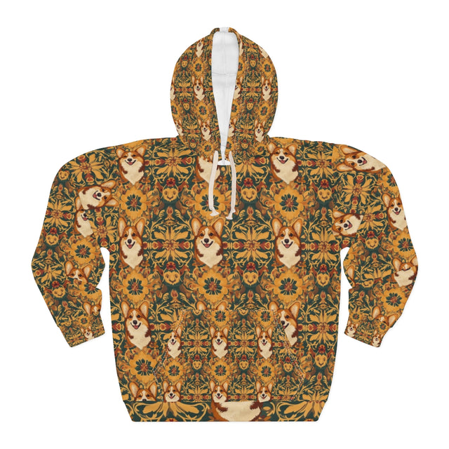Gilded Autumn Corgis Hoodie
