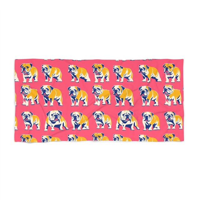 Gilded Bulldog Brigade Beach Towel