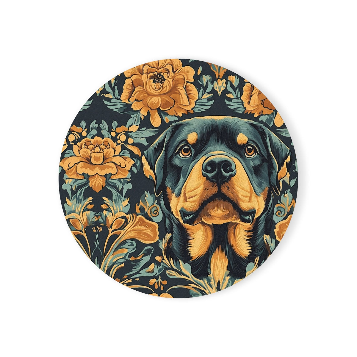 Gilded Garden Rottweiler Coasters