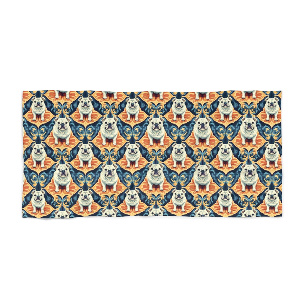Gilded Majesty Bulldogs Beach Towel