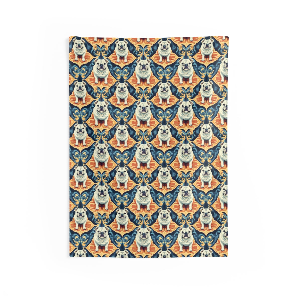 Gilded Majesty Bulldogs Wall Tapestry