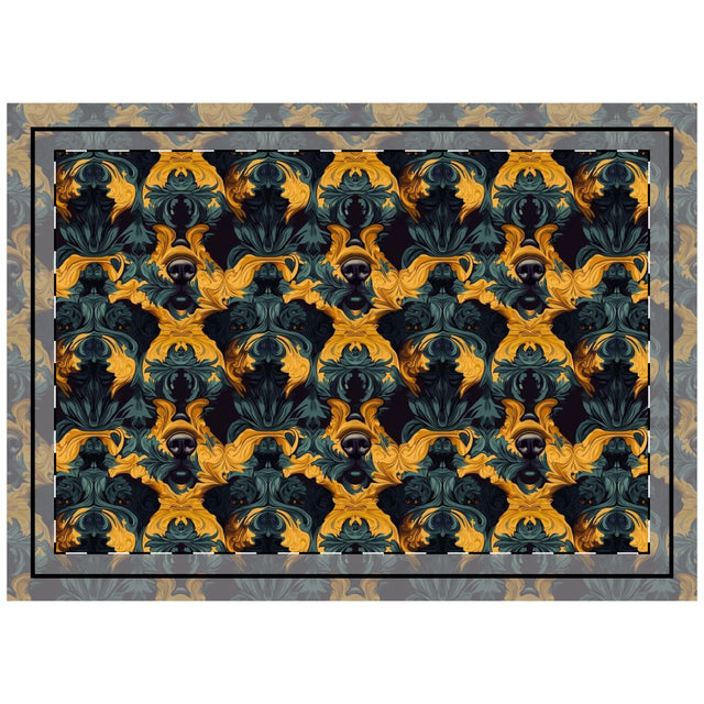 Gilded Midnight Reverie Throw Pillow