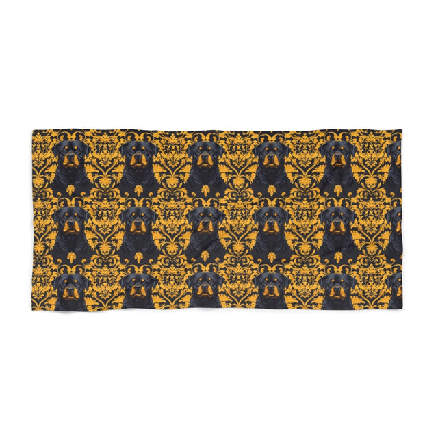 Gilded Portrait Majesty Beach Towel