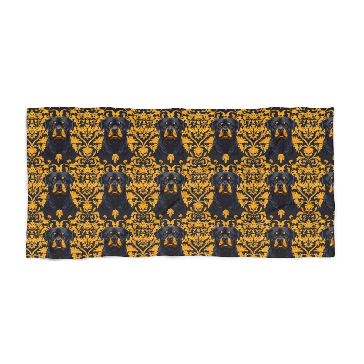 Gilded Portrait Majesty Beach Towel
