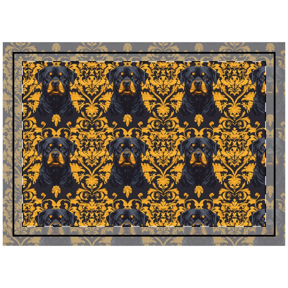 Gilded Portrait Majesty Throw Pillow