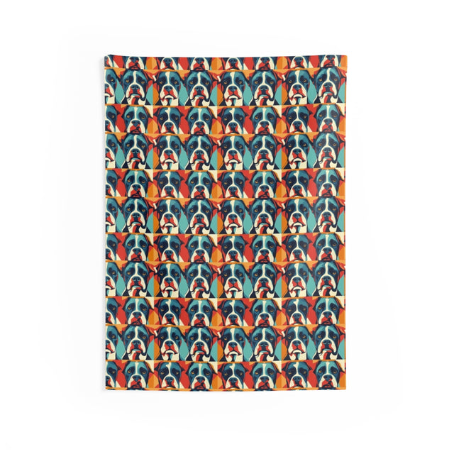 Gilded Teal Boxer Brigade Wall Tapestry