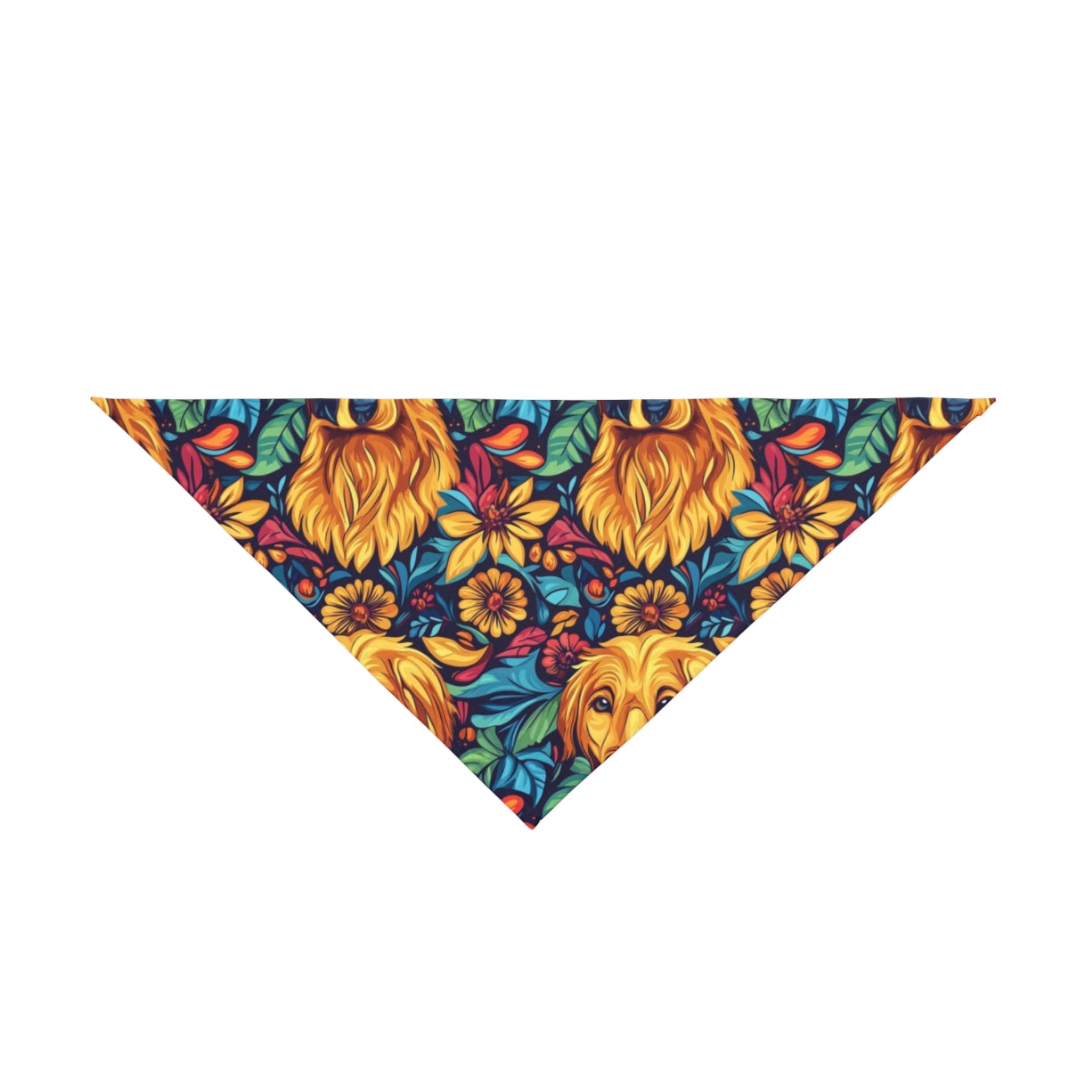 Golden Blooms Paradise Pet Bandana
