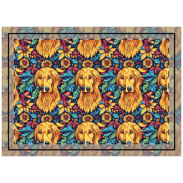 Golden Blooms Paradise Throw Pillow