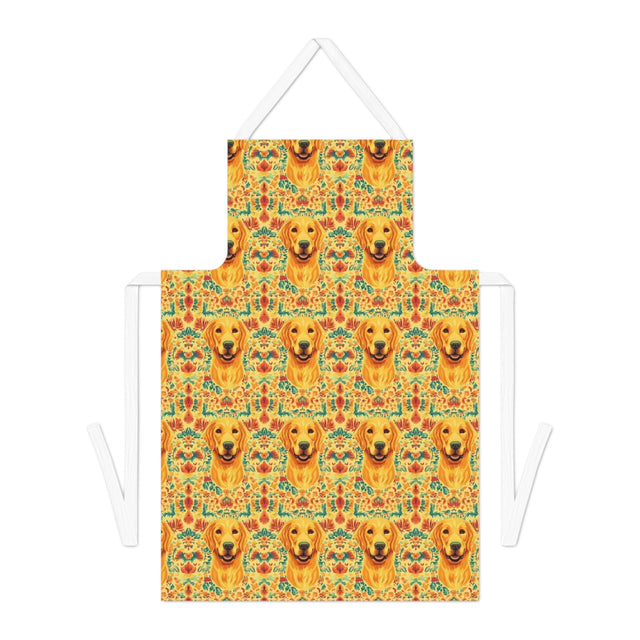 Golden Folklore Blooms Apron