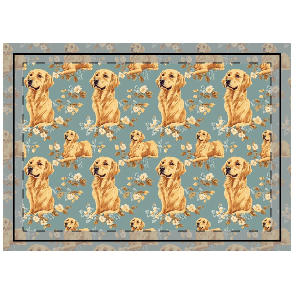 Golden Garden Reverie Throw Pillow
