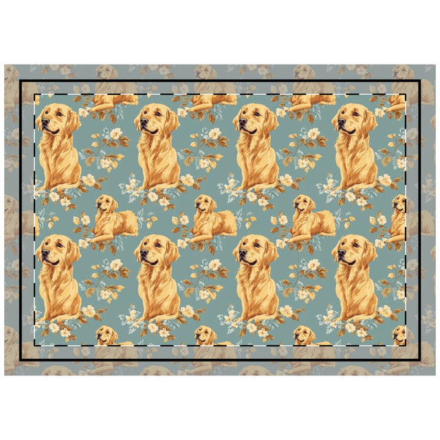 Golden Garden Reverie Throw Pillow